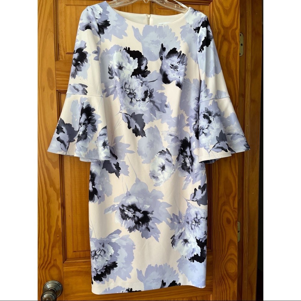 Calvin Klein dress with bell sleeves